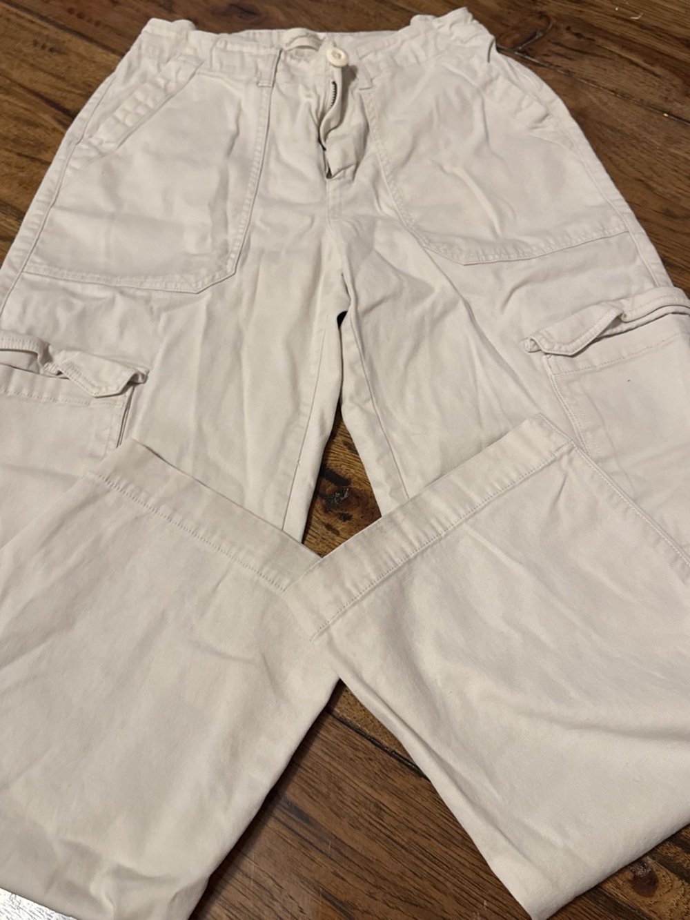 Women’s Cargo Pants — Cream